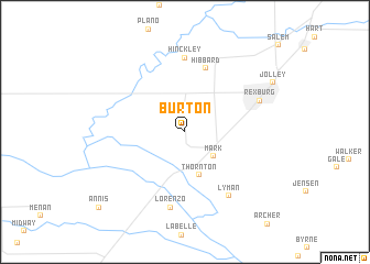 map of Burton