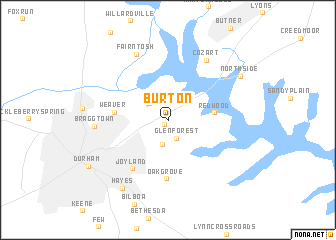 map of Burton