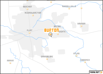 map of Burton