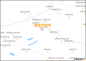 map of Burtsevo