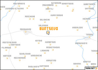 map of Burtsevo