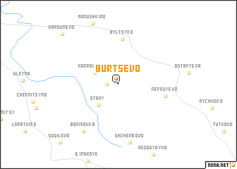 map of Burtsevo