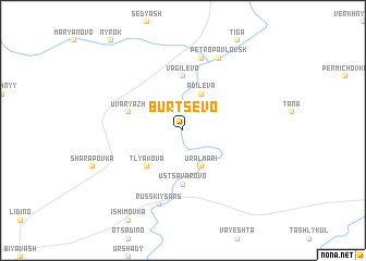 map of Burtsevo