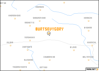 map of Burtsevy Gory
