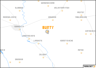 map of Burty