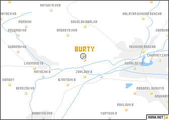 map of Burty