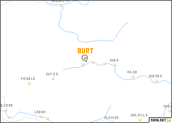 map of Burt