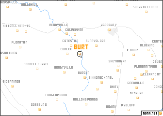 map of Burt