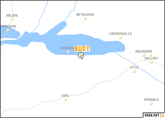 map of Burt