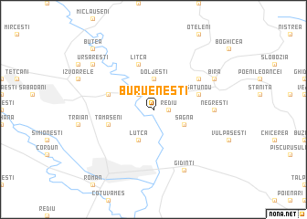 map of Burueneşti