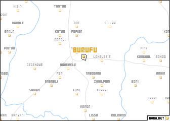 map of Burufu