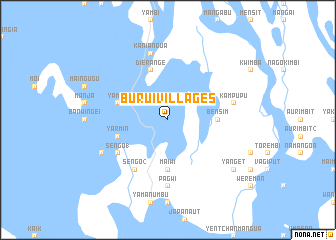 map of Burui Villages