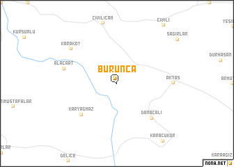 map of Burunca