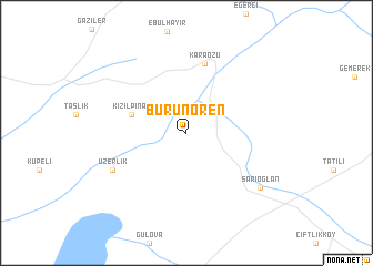 map of Burunören