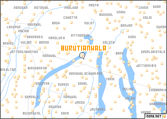 map of Burūtiānwāla