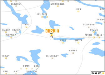 map of Burvik