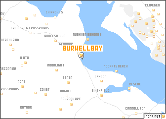 map of Burwell Bay