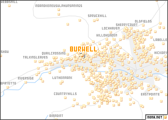 map of Burwell