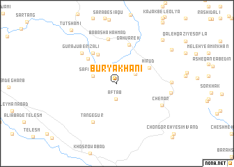 map of Būryā Khānī