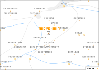 map of Buryakovo