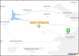 map of Burʼyanovka