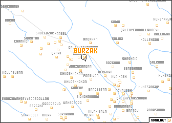 map of Būrzak