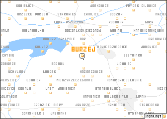 map of Burzej