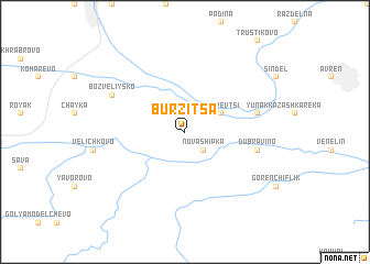 map of Bŭrzitsa