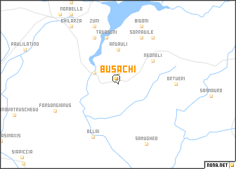 map of Busachi