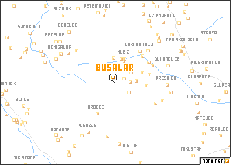 map of Bušalar