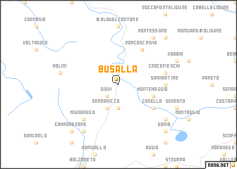 map of Busalla