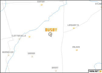 map of Busby