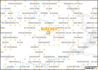 map of Büschen