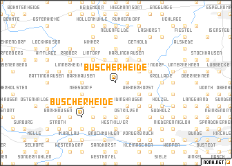 map of Büscherheide