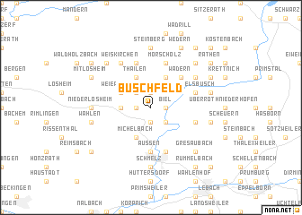 map of Büschfeld