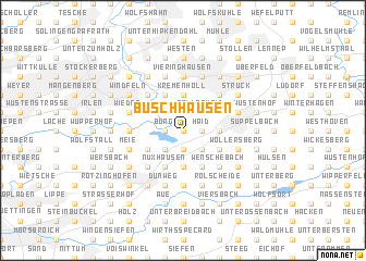 map of Büschhausen