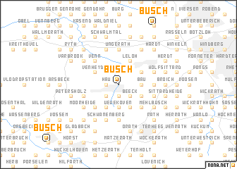 map of Busch