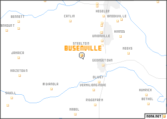 map of Busenville