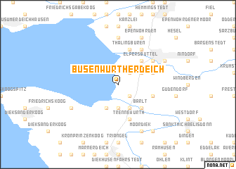 map of Busenwurtherdeich