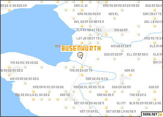 map of Busenwurth