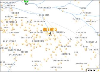 map of Būshād