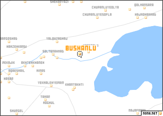 map of Būshānlū