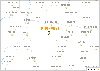 map of Bushenyi