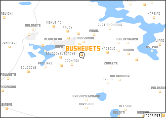 map of Bushevets