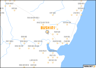 map of Bushiri