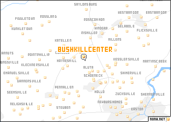 map of Bushkill Center