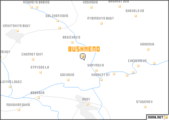 map of Bushmeno