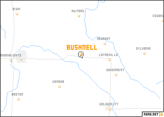 map of Bushnell