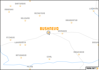 map of Bushnëvo