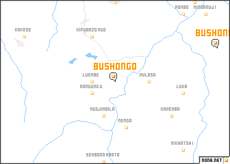 map of Bushongo